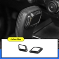 Original ABS Automobile Console Gear Shift Knob Lever Head Cover Car Decorative Ring For Ford F-150 - Black Carbon Fiber
