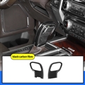 Original ABS Automobile Console Gear Shift Knob Lever Head Cover Car Shifters Decor For Ford F-150 - Black Carbon Fiber