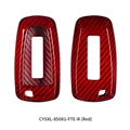 Top Grade Carbon Fibre Automobile Key Bags Forging Men Car Key Covers For Ford F-150 - Red 01