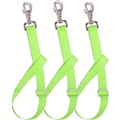 3Pack Heavy-Duty Acrylic Water Bucket Straps Horses Multipurpose Adjustable Stall Muck Supplies Hanging Straps - Green