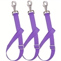 3Pack Heavy-Duty Acrylic Water Bucket Straps Horses Multipurpose Adjustable Stall Muck Supplies Hanging Straps - Purple