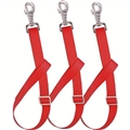 3Pack Heavy-Duty Acrylic Water Bucket Straps Horses Multipurpose Adjustable Stall Muck Supplies Hanging Straps - Red