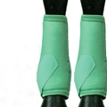 Adjustable Horse Leg Boots Breathable Sports Equine Guards Insect-Repellent Wraps Reduced Fatigue Equestrian Gear - Grass Green