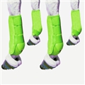 Adjustable Polyester Horse Leg Boots Harness Anticollision Neoprene Equine Guards Wraps Reduced Fatigue Equestrian Gear - Green