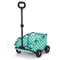 Best Teddy Foldable Pet Stroller Oxford Metal Removable Small Medium-sized Cats Dogs Bags Storage Basket Travel Outdoor - Green