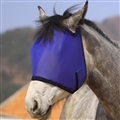 Comfort Spandex Mosquito Repellent Winter Breathable Horse Fly Mask Best Mesh Rugged Ride Horse Supplies - Dark Blue