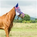 Fringes Polyester Mosquito Repellent Summer Breathable Horse Fly Mask With Ears And Nose Cover Comfortable Mesh Ride Horse Supplies - American Flag