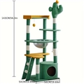 High-quality Cactus Cat Tower For Big Cats Cat Climbing Tree Cat Condo Scratching Post Multi-Level Large Cat Climbing Shelf Stairs - C4