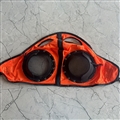 Horse Eye Protection Hood Shatterproof Windproof Sand Prevention Flexible Lens Corneal Ulcers Eye Injuries Horse Fly Mask - Mesh Orange