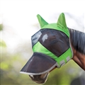 Long Nose Polyester Mosquito Repellent Summer Breathable Horse Fly Mask With Ears Comfortable Mesh Ride Horse Supplies - Green