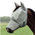 Lycra Mosquito Repellent Summer Breathable Horse Fly Mask With Ears And Nose Cover Rugged Ride Horse Supplies - Black