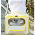 Shoulder Pet Backpack Handbag Durable Polyester Zipper Closure For Cats Dogs Bags Ideal For Travel Outdoor Use - Yellow