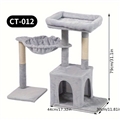 Small Cat Tree For Indoor Cats Climbing Tree Cat Condo Scratching Post Cat Toy Cat Climbing Shelf Cat Climber - Baby Grey