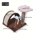 Small Cat Tree For Indoor Cats Climbing Tree Cat Condo Scratching Post Cat Toy Cat Climbing Shelf Cat Climber - Pink Coffee