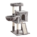 Tall Cat Tree For Large Cat For Indoor Cats Climbing Tree Cat Condo Scratcher Post Cat Toy Cat Climbing Shelf Cat Climber - Grey