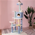 Tall Cat Tree For Large Cat For Indoor Cats Climbing Tree Cat Condo Scratching Post Cat Toy Cat Climbing Shelf Cat Climber - Grey