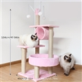 Tall Cattree House Towers Large Cat Climbing Tree Cat Mansion Cat Scratching Post With Bed Cat Climbing Shelves - Pink