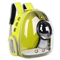 Transparent Spacecraft Backpack Pet Travel Bag Cat Chest Bag Large Capacity Breathable Dog Bag Portable Dog Mobile Bag - Yellow