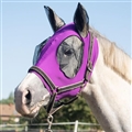 Uv Protection Polyester Mosquito Repellent Summer Breathable Horse Fly Mask With Ears Rugged Ride Horse Supplies - Amethyst