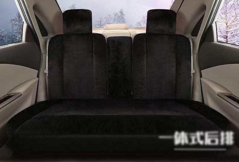 Fashion Winter Warmth Car Seat Cushion Universal Plush Automobile Covers 5pcs Sets - Leaf Brown